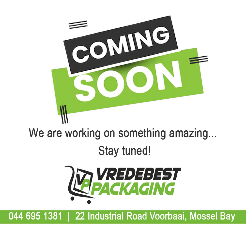 Coming Soon Page Vredebest Packaging